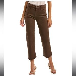 HUDSON jeans Noa 🍫 Cocoa Bean 🍫 High-Rise Straight Crop Jean, size 28